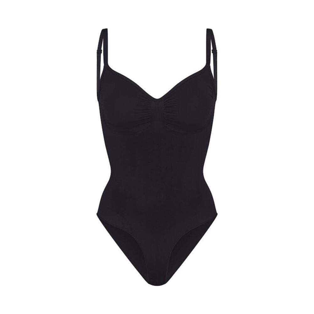 SKIMS SEAMLESS SCULPT Brief Bodysuit - Onyx Size XS NWT #0002